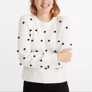 Madewell Brockton Bobble Sweater in Coziest Yarn
